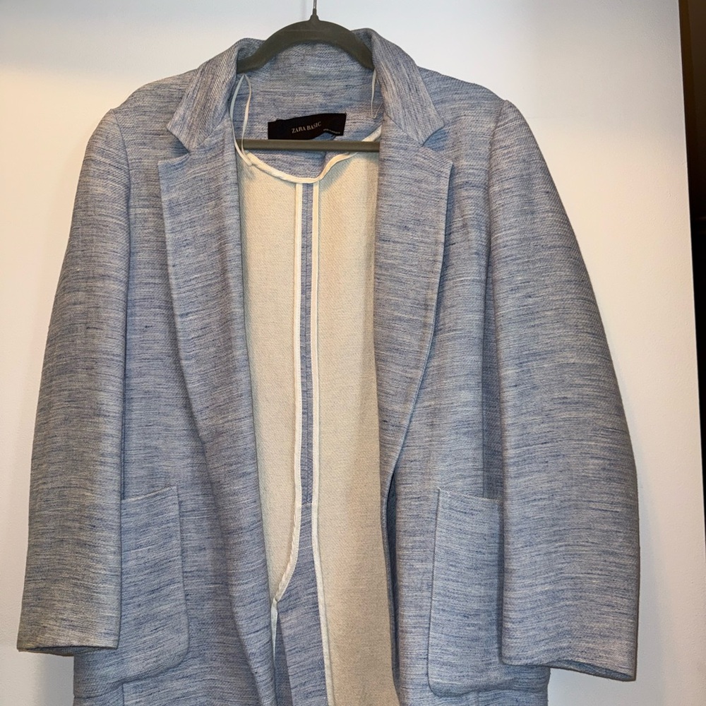Zara Light Blue Women's Blazer